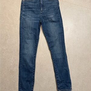 Denim Forum Lola High Rise - Dark Blue Skinny Jeans - Aritzia